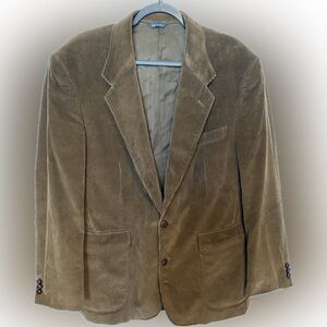 David Taylor Vintage Mens Corduroy Blazer Sport Coat Two Button Jacket Size 42L
